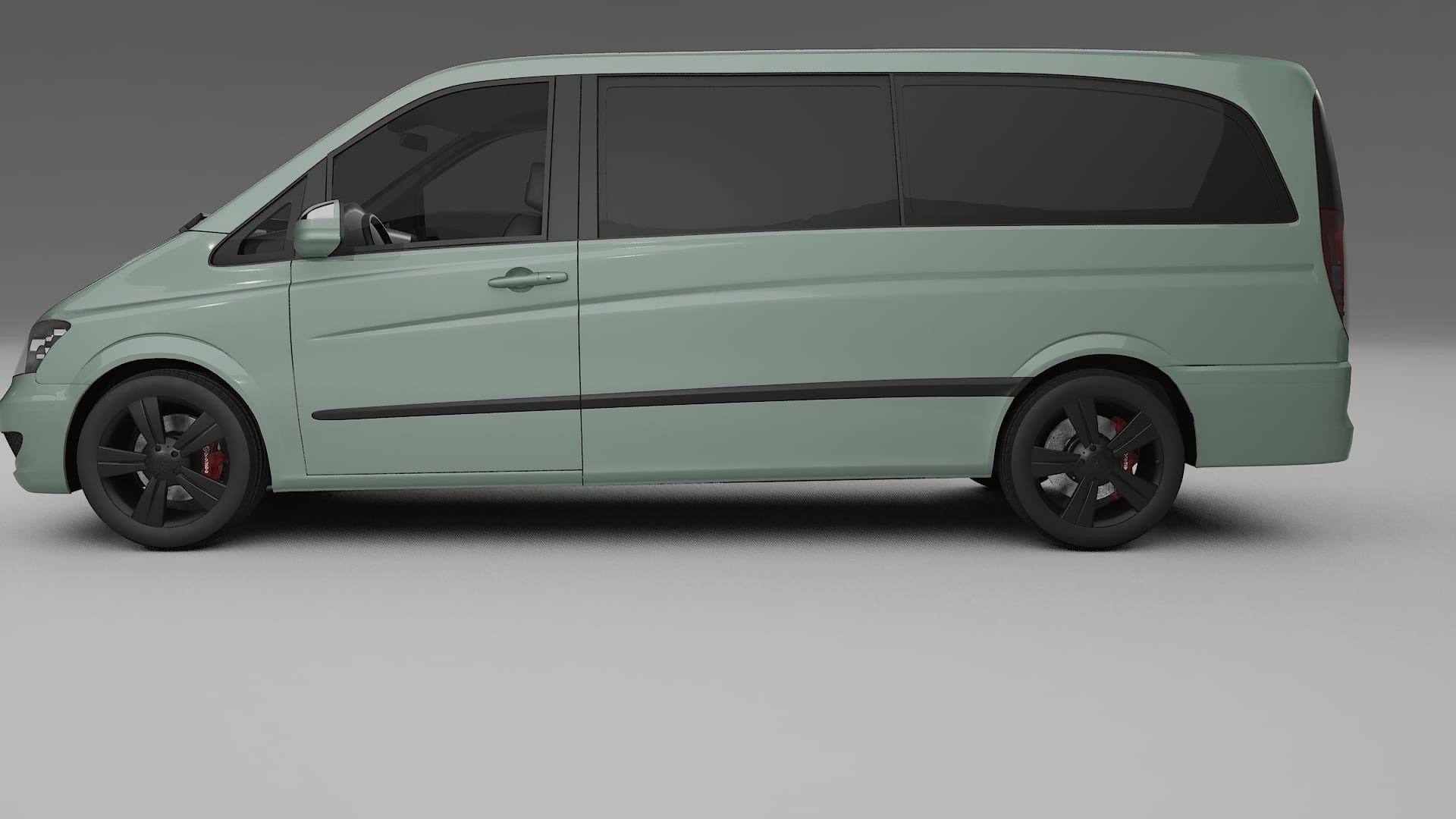 Mercedes Viano Extralong W439 Facelift LCI TPU Lakbeskyttelsesfilm | CINDER Farveskiftende PPF – Færdigudskåret Sæt 2