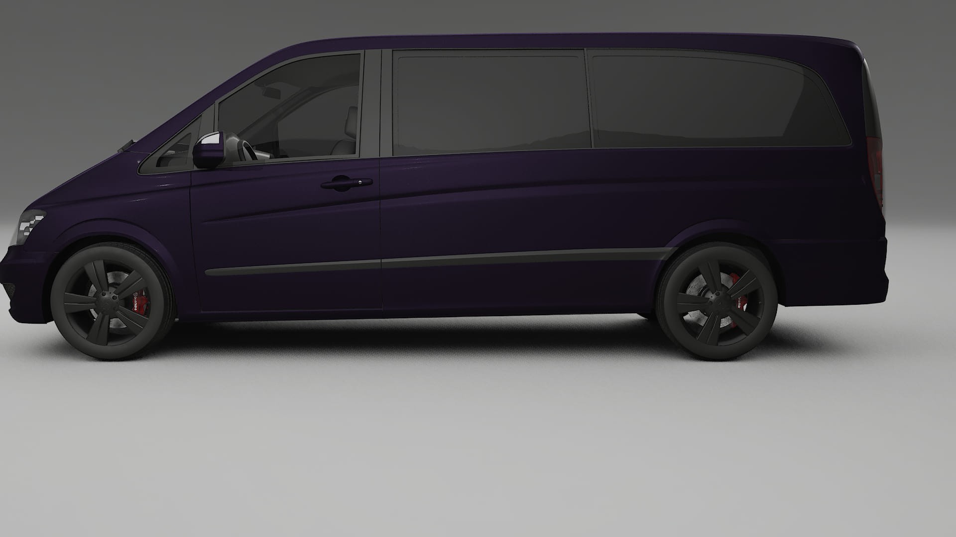 Mercedes Viano Extralong W439 Facelift LCI TPU Lakbeskyttelsesfilm | VIOLET Farveskiftende PPF – Færdigudskåret Sæt 2
