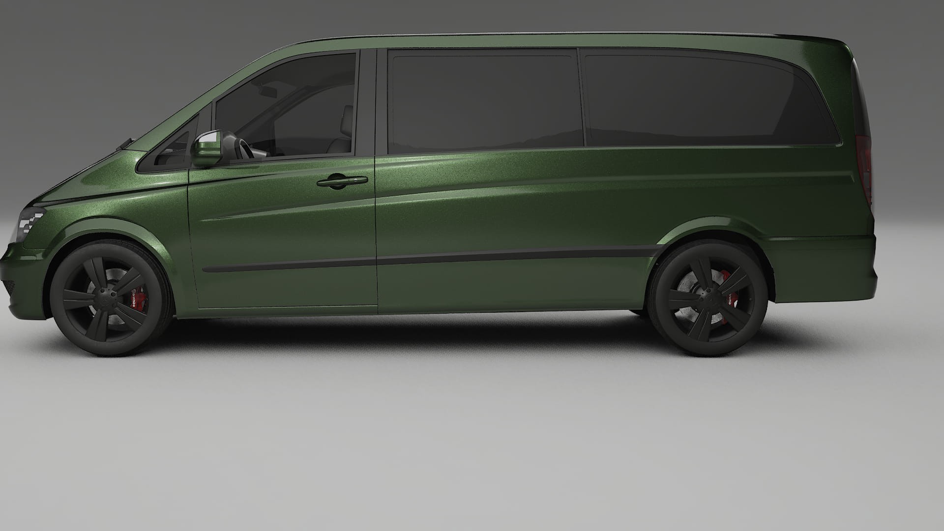 Mercedes Viano Extralong W439 Facelift LCI TPU Paint Protection Film | LAGOON Color Change PPF Full Pre-Cut Kit 2