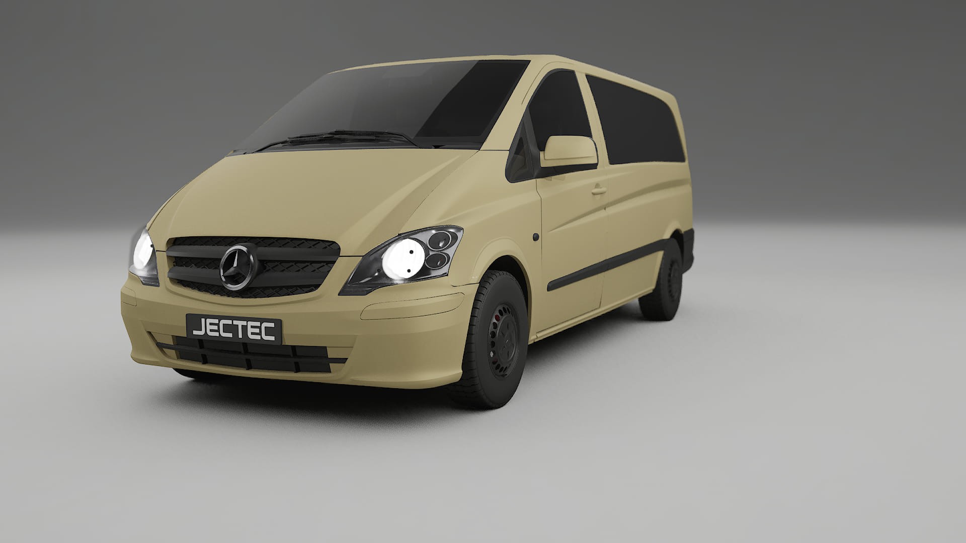 Mercedes Vito Short W639 facelift LCI TPU Lakbeskyttelsesfilm | SAND Farveskiftende PPF – Færdigudskåret Sæt