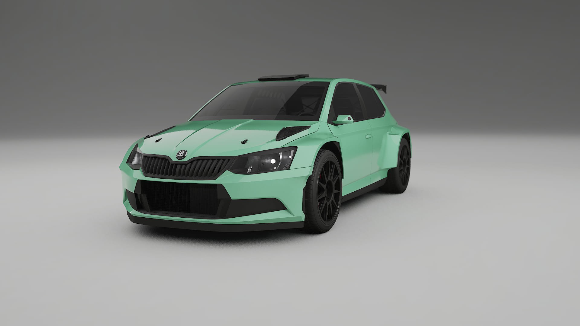 Škoda Fabia R5 6V TPU Lakbeskyttelsesfilm | DUSTY Farveskiftende PPF – Færdigudskåret Sæt