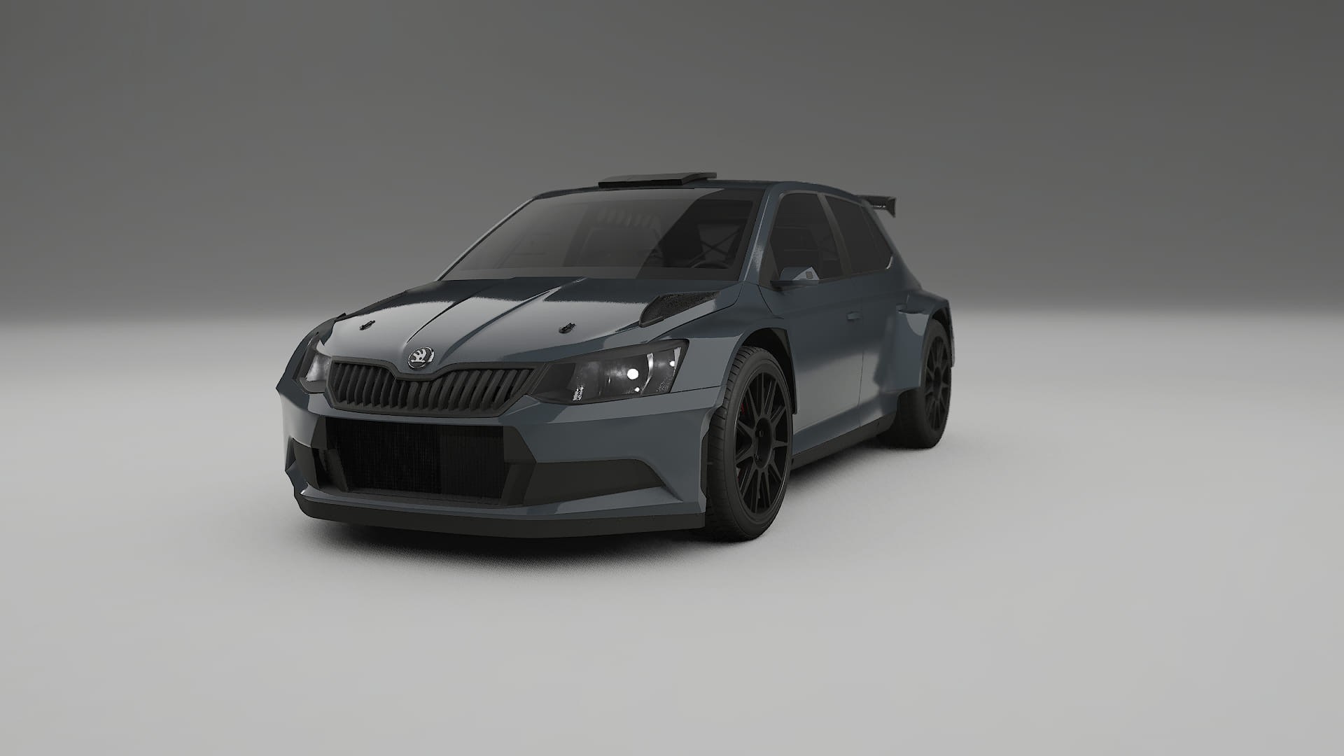 Škoda Fabia R5 6V TPU Lakbeskyttelsesfilm | GRANITE Farveskiftende PPF – Færdigudskåret Sæt
