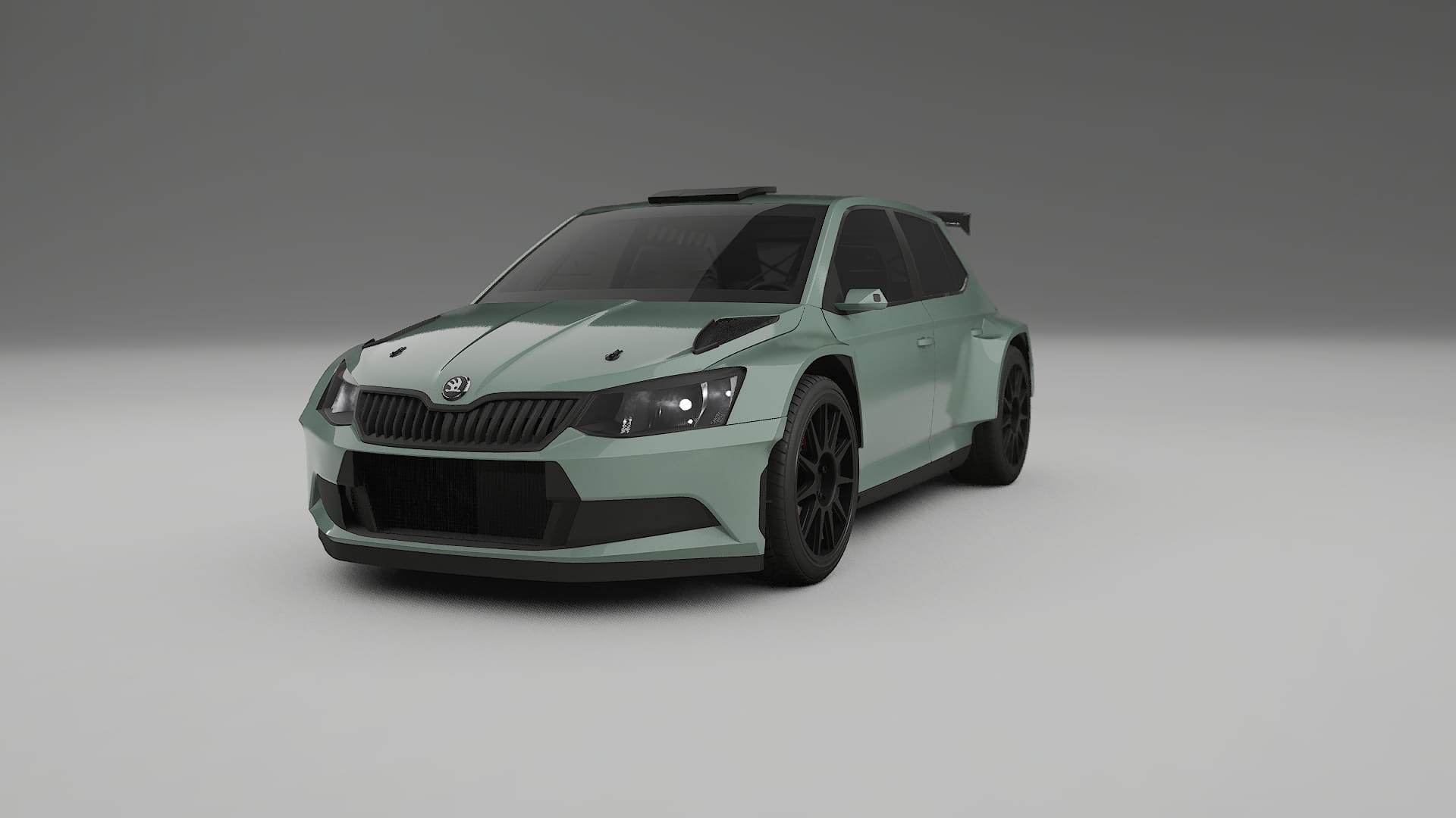 Škoda Fabia R5 6V TPU Lakbeskyttelsesfilm | CINDER Farveskiftende PPF – Færdigudskåret Sæt