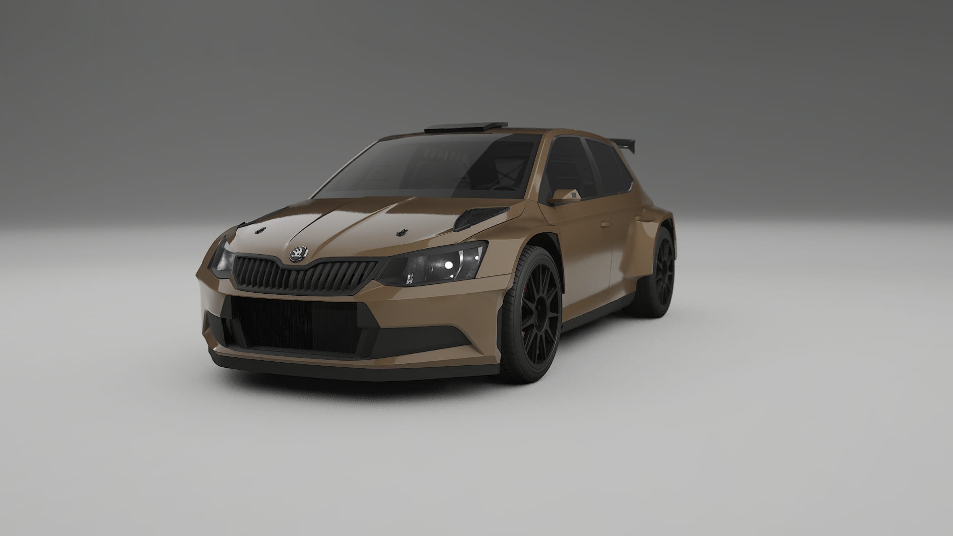 Škoda Fabia R5 6V TPU Lakbeskyttelsesfilm | SAHARA Farveskiftende PPF – Færdigudskåret Sæt