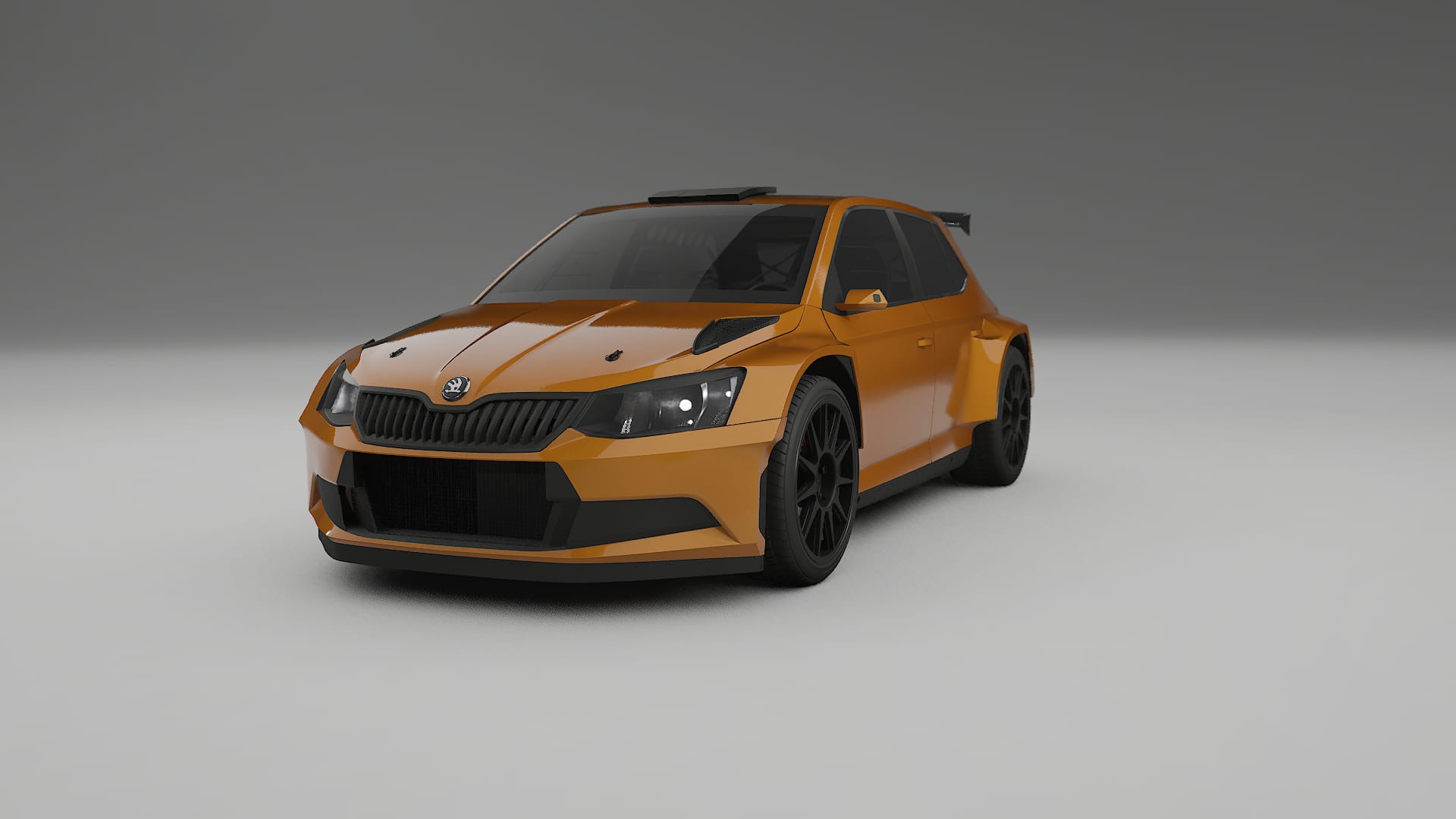 Škoda Fabia R5 6V TPU Lakbeskyttelsesfilm | DAISY Farveskiftende PPF – Færdigudskåret Sæt