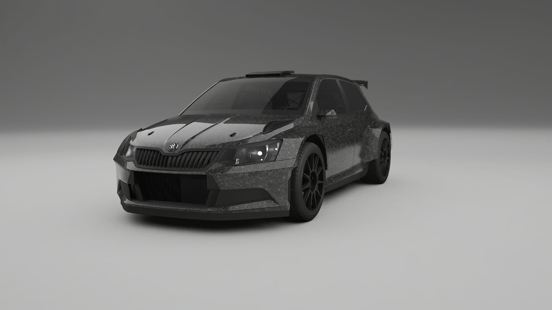 Škoda Fabia R5 6V TPU Lakbeskyttelsesfilm | FORGED S Farveskiftende PPF – Færdigudskåret Sæt
