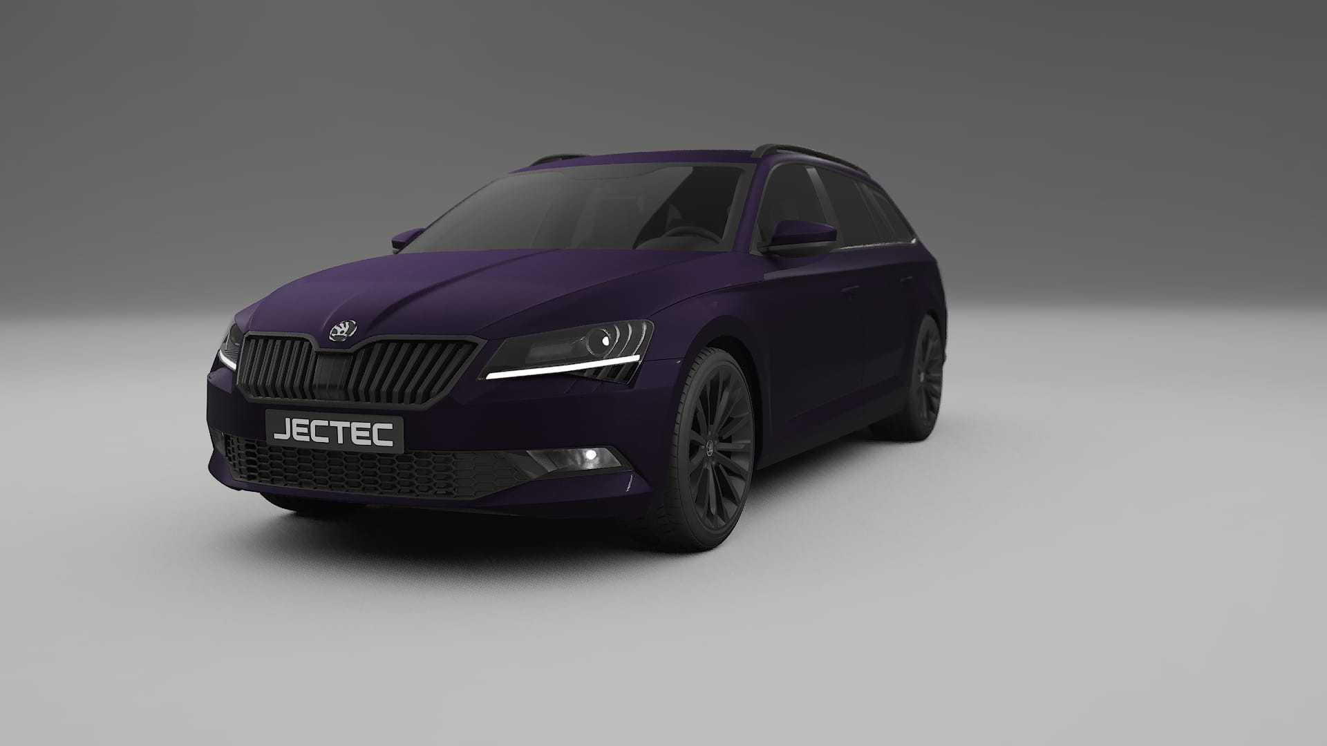 Škoda Superb B8 TPU Lakbeskyttelsesfilm | VIOLET Farveskiftende PPF – Færdigudskåret Sæt
