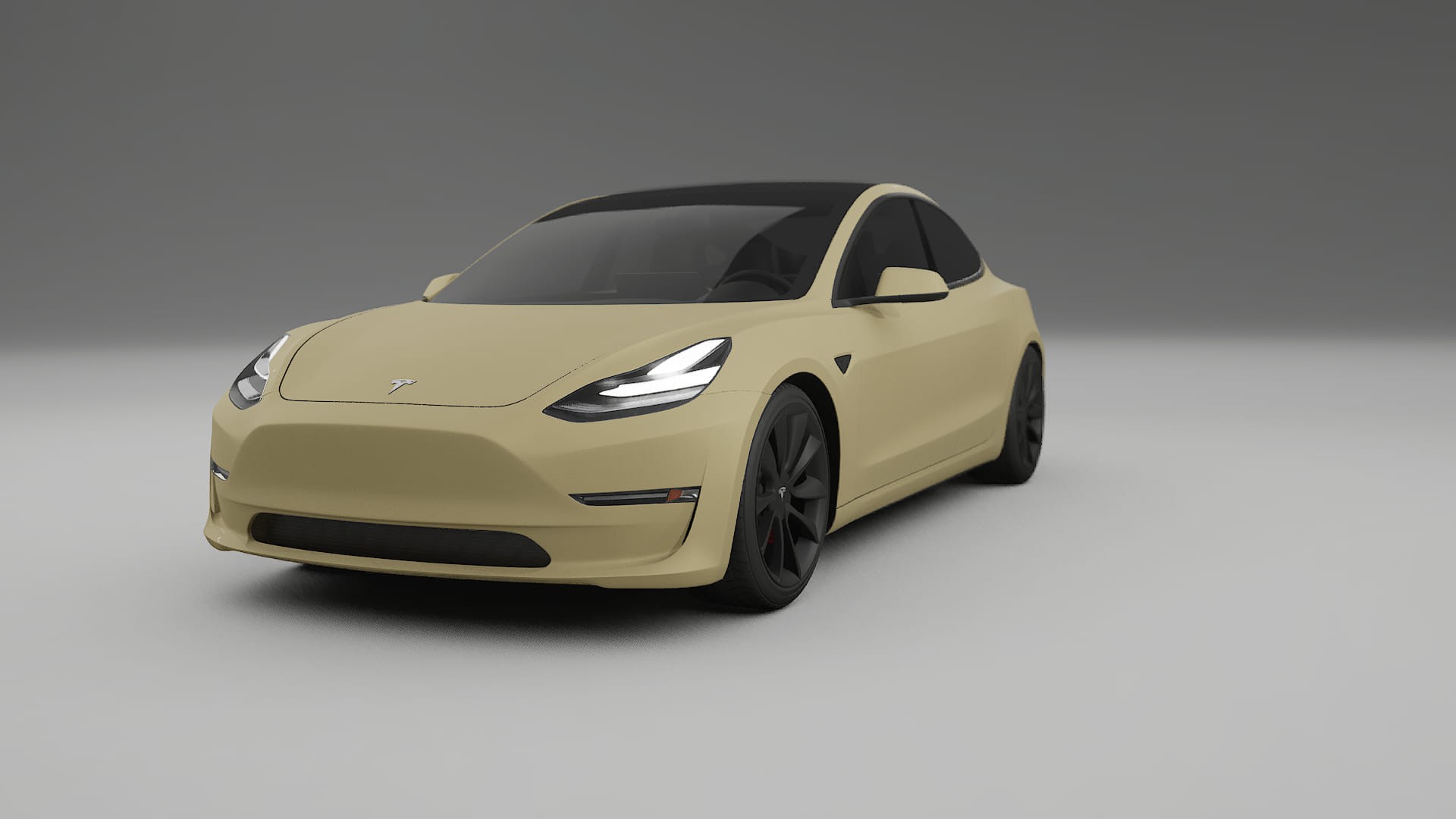 Tesla Model3 TPU Lakbeskyttelsesfilm | SAND Farveskiftende PPF – Færdigudskåret Sæt