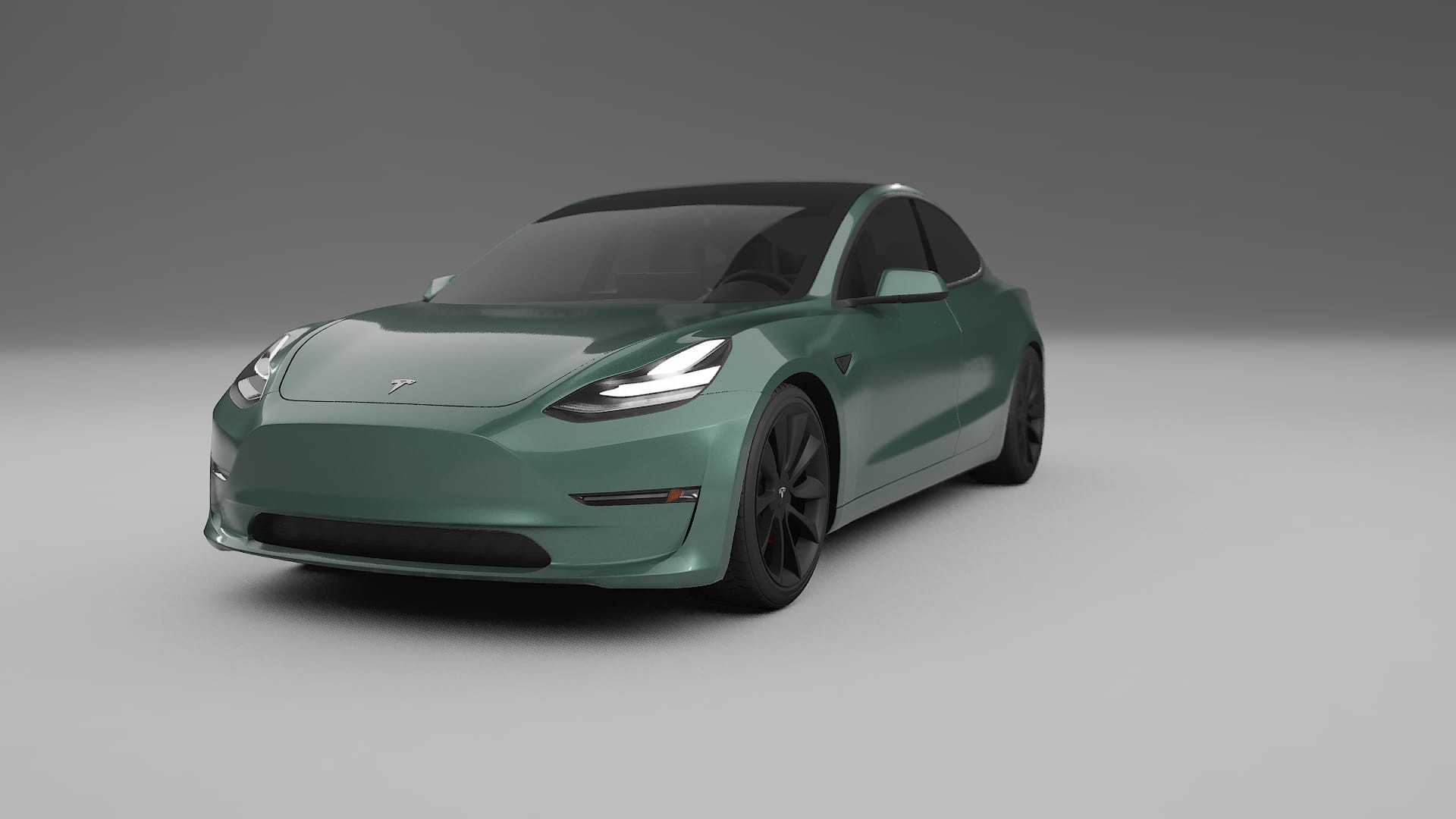 Tesla Model3 TPU Lakbeskyttelsesfilm | EVERGREEN Farveskiftende PPF – Færdigudskåret Sæt