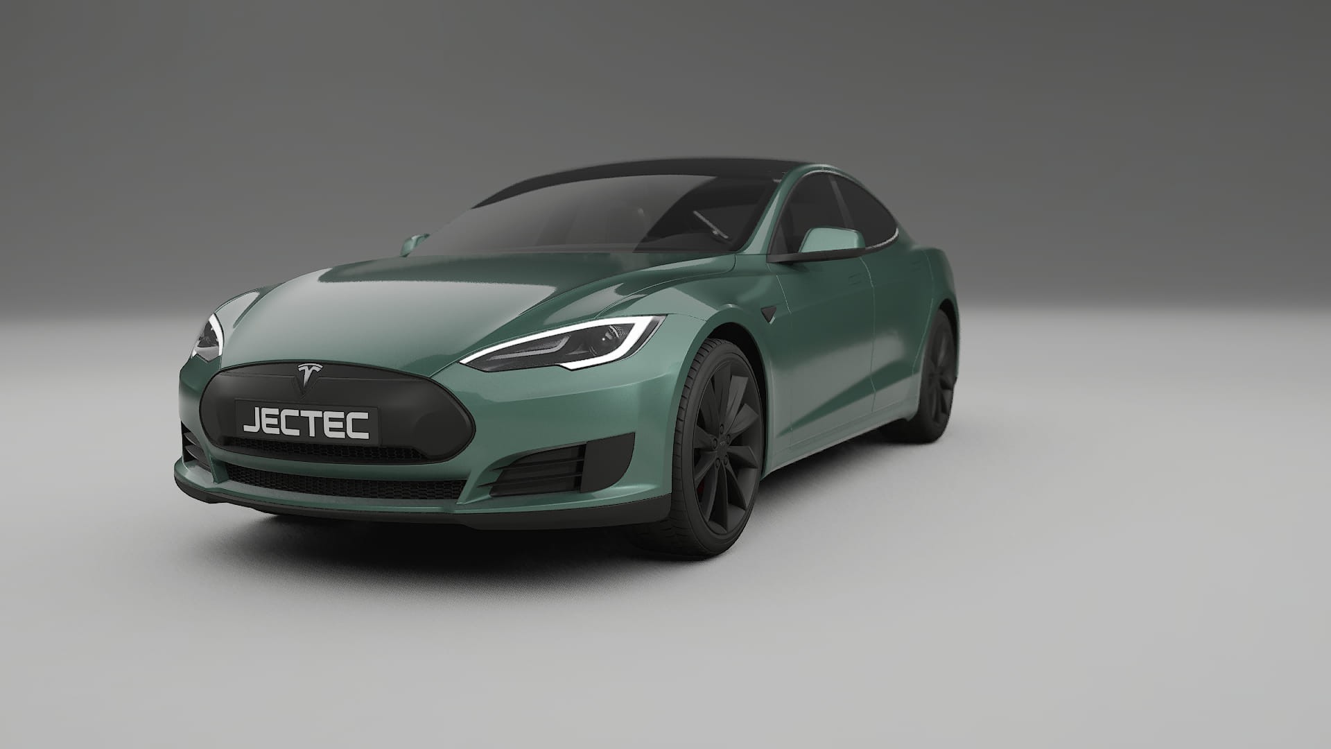 Tesla Model S TPU Lakbeskyttelsesfilm | EVERGREEN Farveskiftende PPF – Færdigudskåret Sæt