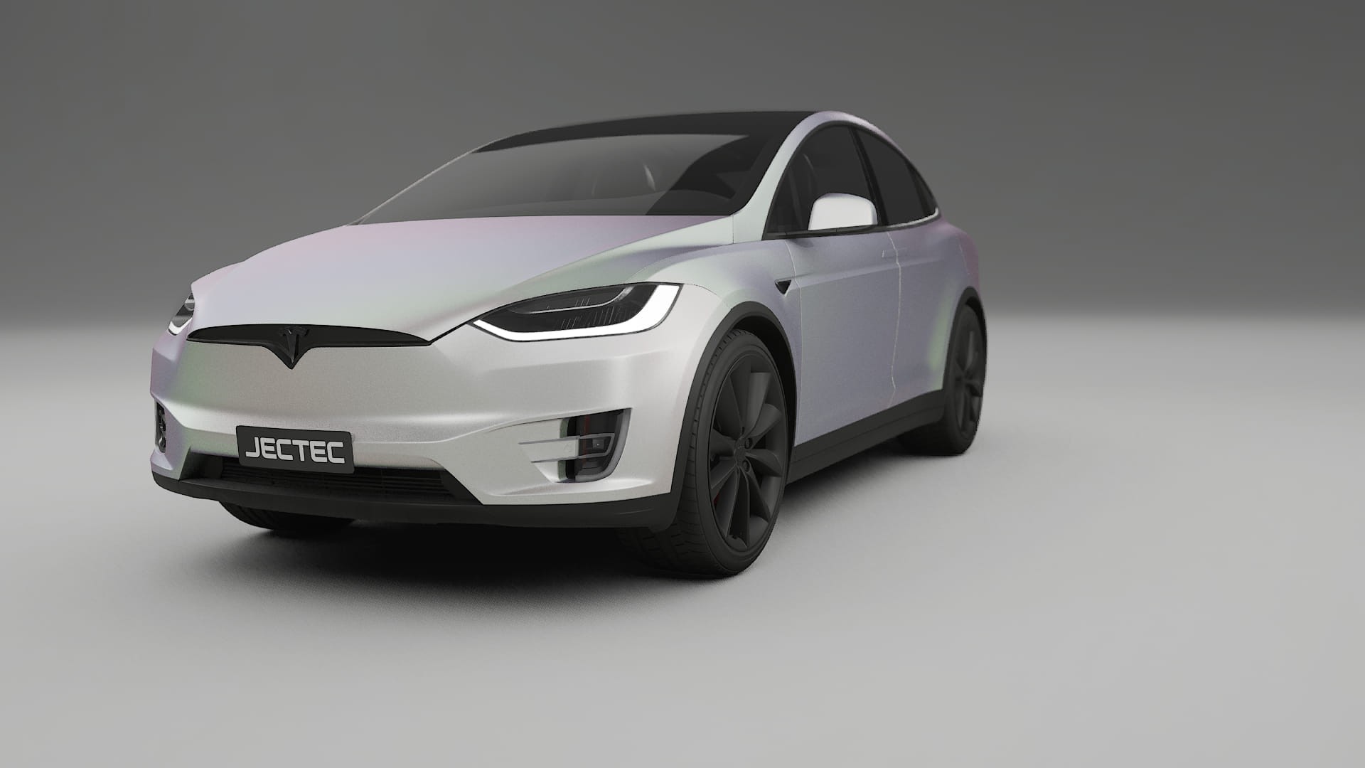 Tesla Model X TPU Lakbeskyttelsesfilm | NEBULA Farveskiftende PPF – Færdigudskåret Sæt