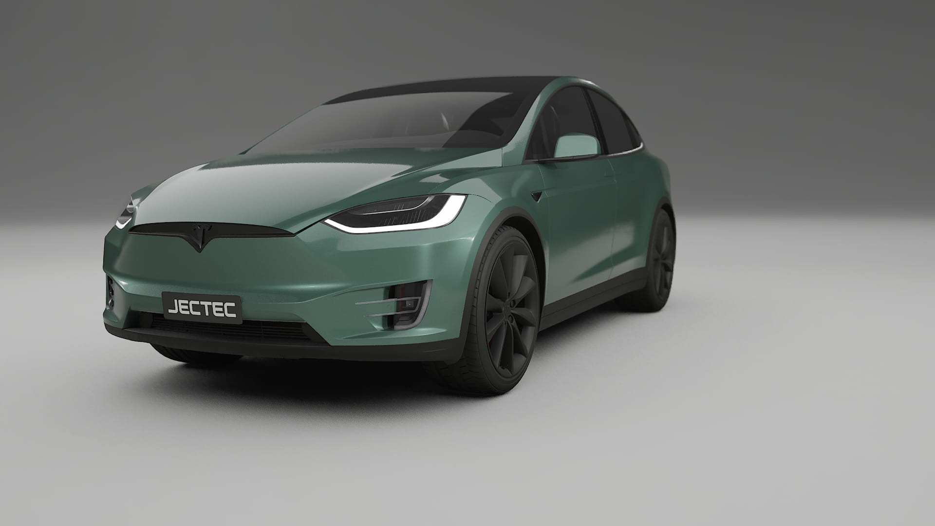 Tesla Model X TPU Lakbeskyttelsesfilm | EVERGREEN Farveskiftende PPF – Færdigudskåret Sæt
