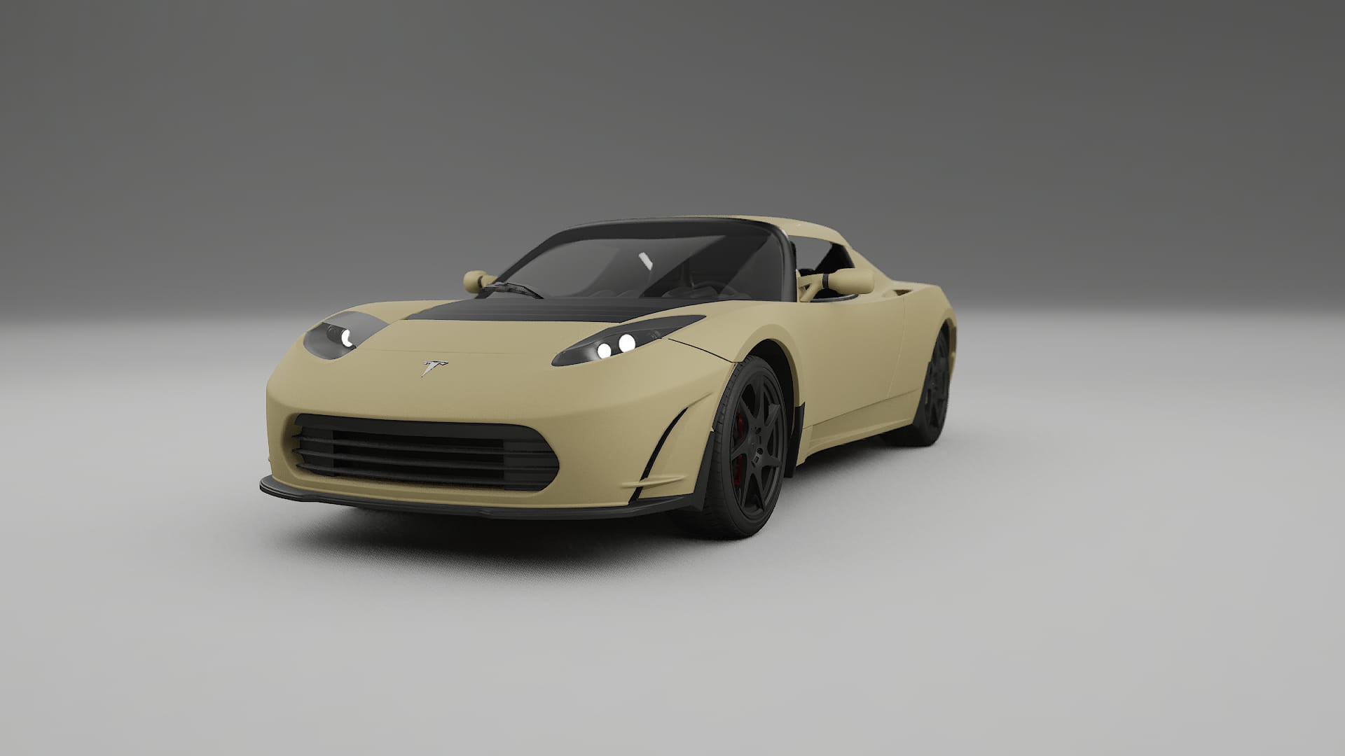 Tesla Roadster 25 TPU Lakbeskyttelsesfilm | SAND Farveskiftende PPF – Færdigudskåret Sæt
