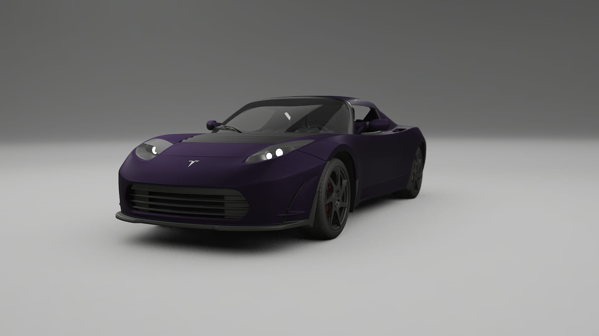 Tesla Roadster 25 TPU Lakbeskyttelsesfilm | VIOLET Farveskiftende PPF – Færdigudskåret Sæt