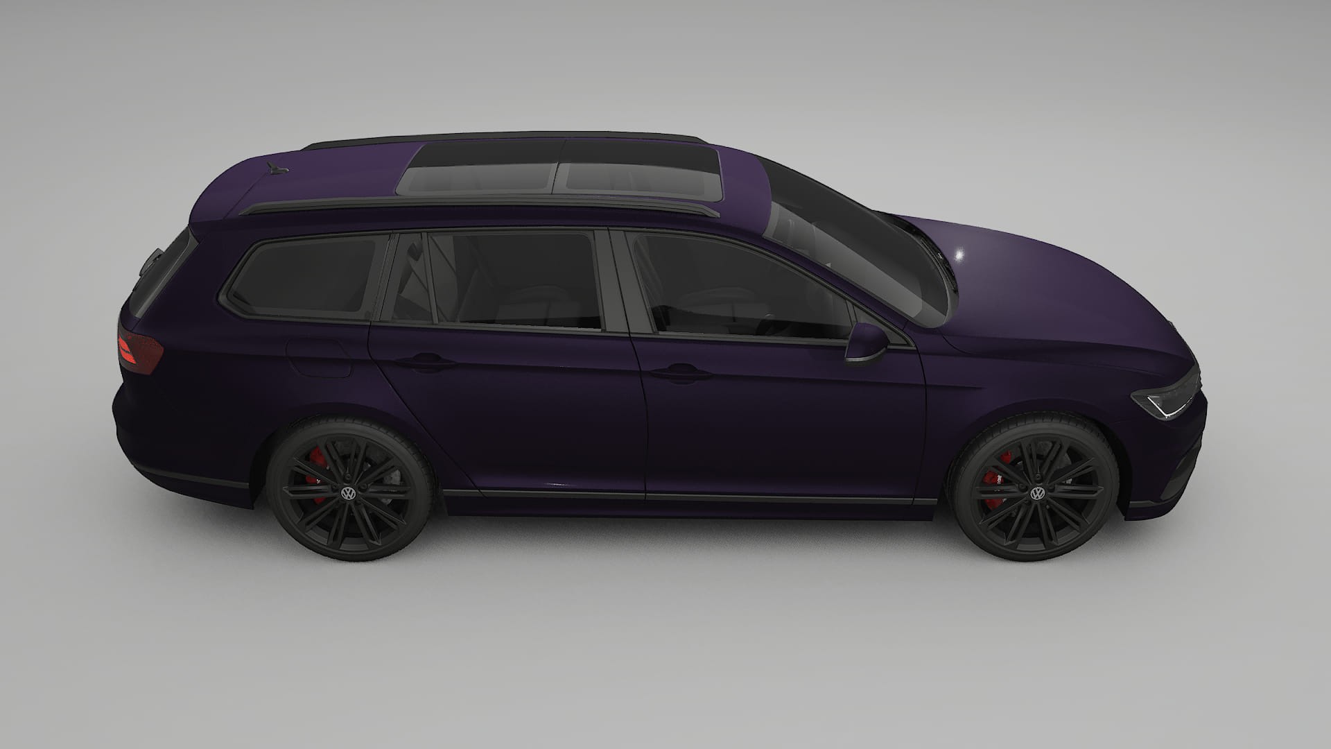 VW Passat Variant R B8 TPU Lakbeskyttelsesfilm | VIOLET Farveskiftende PPF – Færdigudskåret Sæt