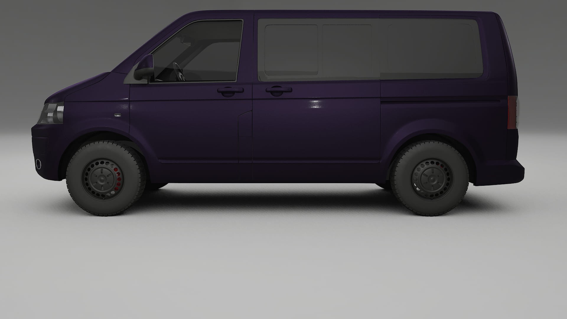 VW Transporter T5 Caravelle TPU Lakbeskyttelsesfilm | VIOLET Farveskiftende PPF – Færdigudskåret Sæt