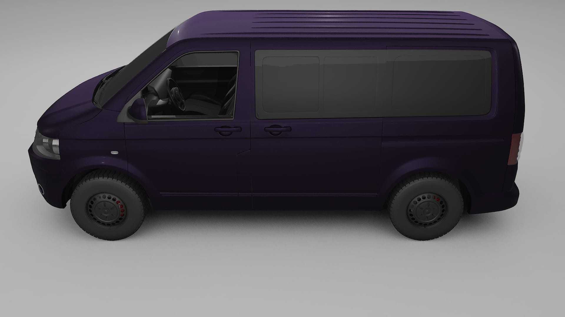 VW Transporter T5 Caravelle TPU Lakbeskyttelsesfilm | VIOLET Farveskiftende PPF – Færdigudskåret Sæt