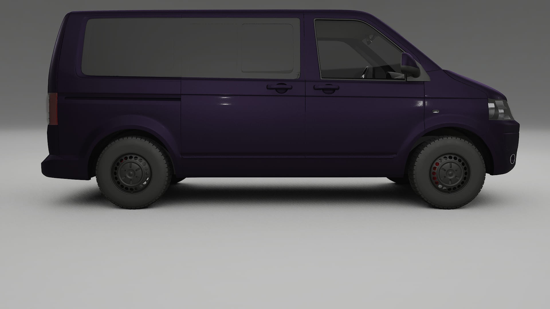 VW Transporter T5 Caravelle TPU Lakbeskyttelsesfilm | VIOLET Farveskiftende PPF – Færdigudskåret Sæt