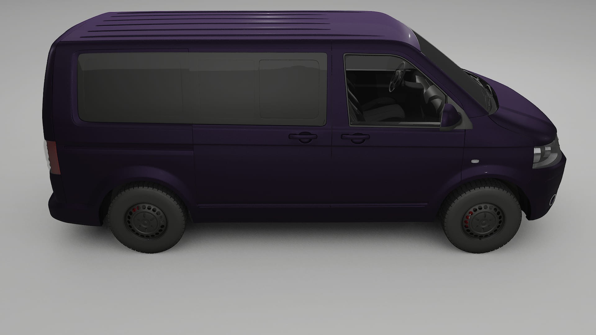 VW Transporter T5 Caravelle TPU Lakbeskyttelsesfilm | VIOLET Farveskiftende PPF – Færdigudskåret Sæt