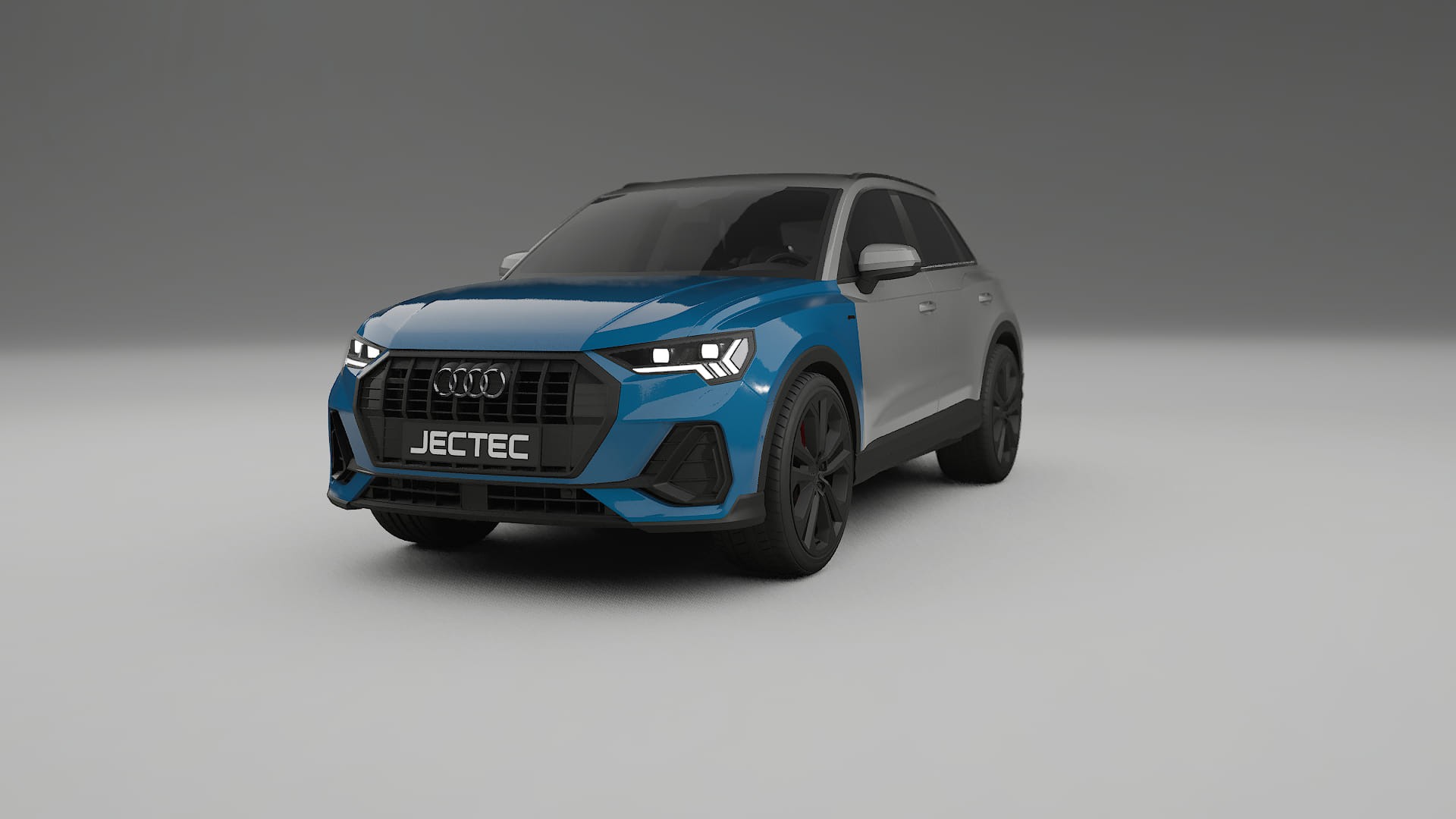 Audi Q3 S-Line F3 Lakbeskyttelsesfilm | CrystalGuard Transparent TPU PPF Frontbeskyttelsessæt