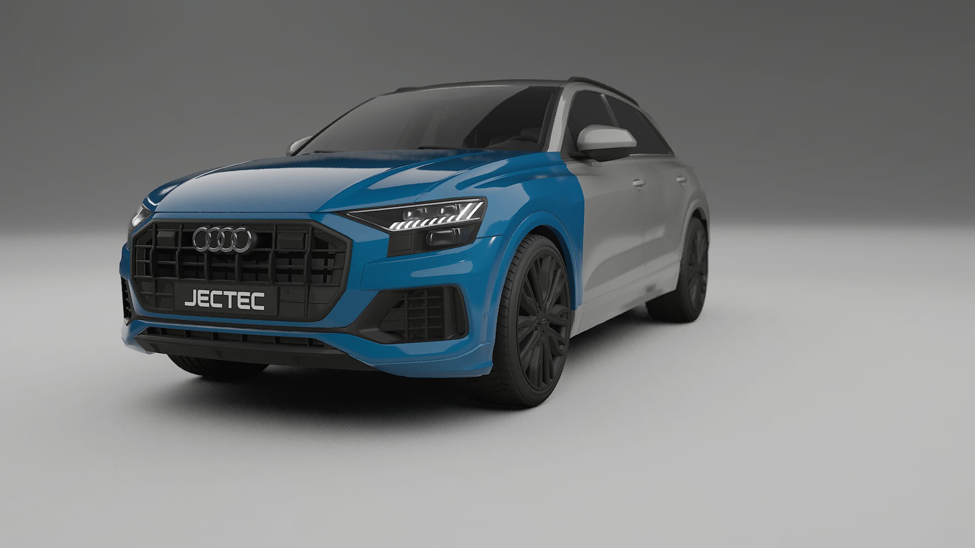 Audi Q8 F1 prefacelift pre-LCI Lakbeskyttelsesfilm | CrystalGuard Transparent TPU PPF Frontbeskyttelsessæt