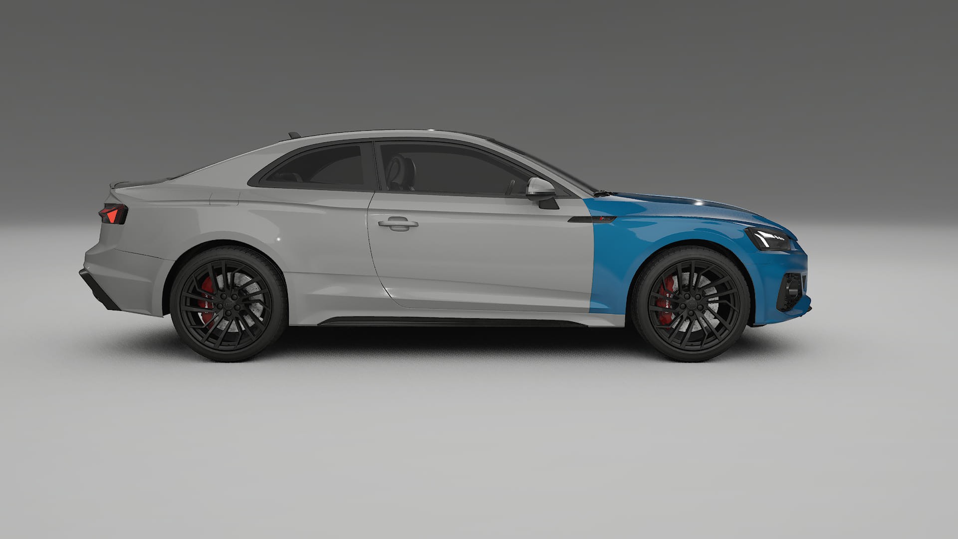 Audi RS5 Coupe B9 facelift pre-LCI Lakbeskyttelsesfilm | CrystalGuard Transparent TPU PPF Frontbeskyttelsessæt 2