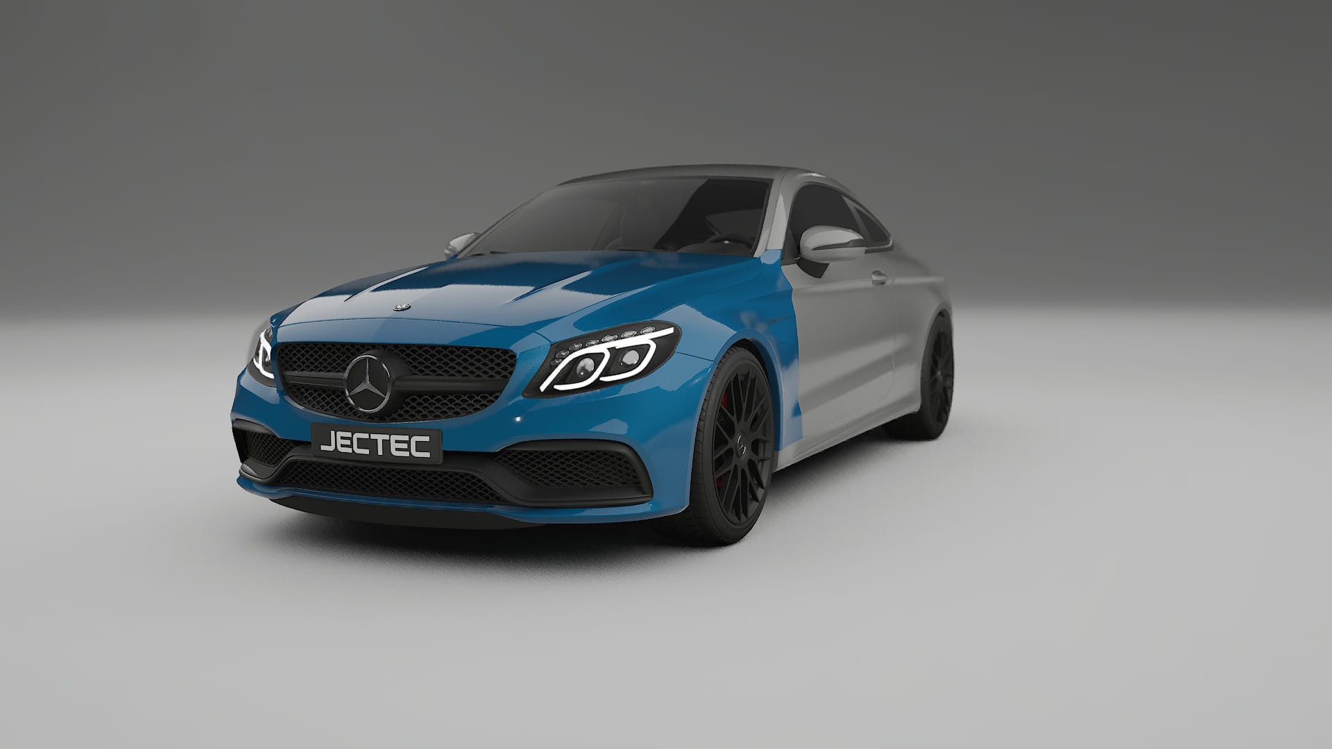 Mercedes C63 AMG W205 Coupe Lakbeskyttelsesfilm | CrystalGuard Transparent TPU PPF Frontbeskyttelsessæt