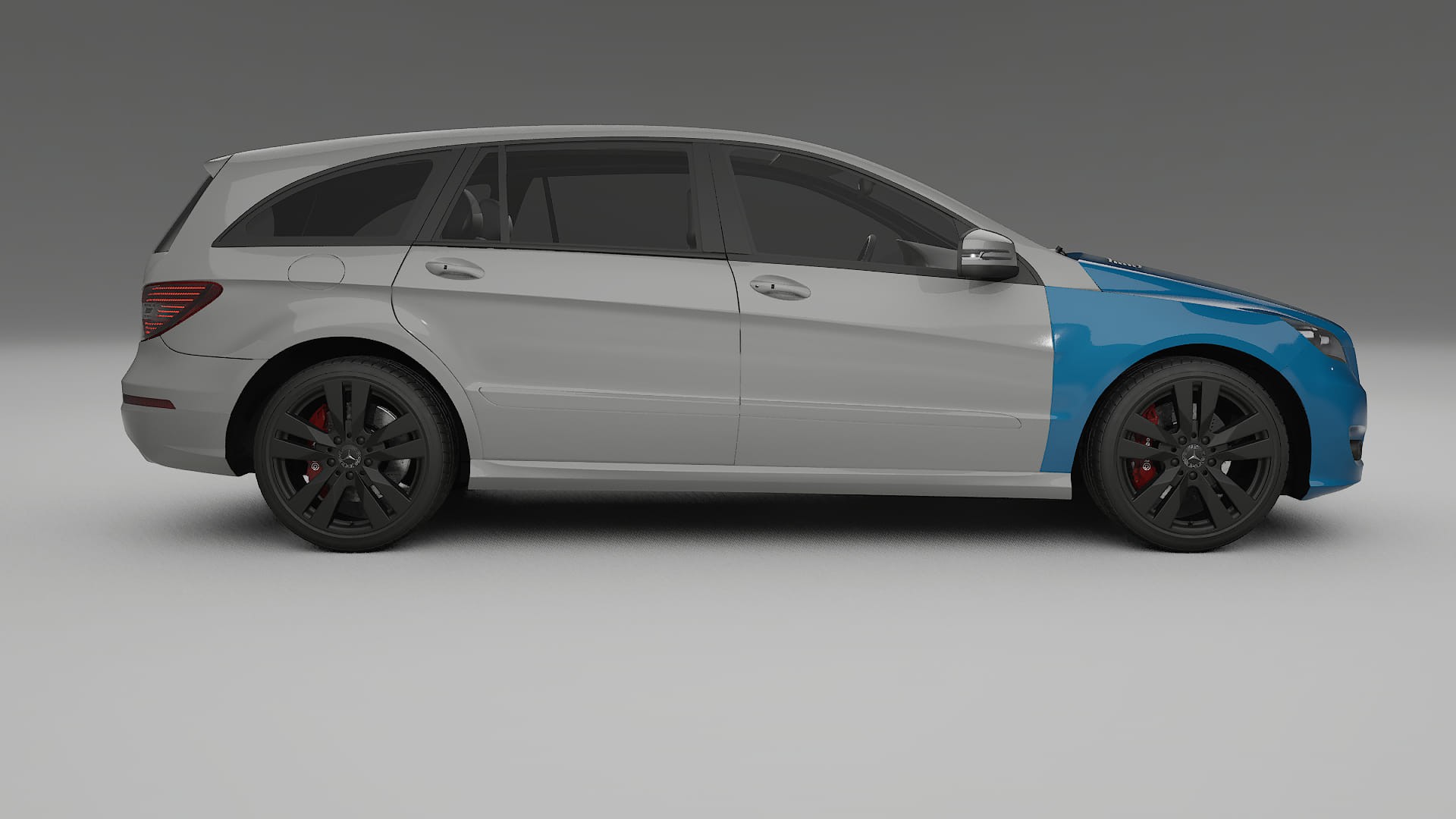Mercedes R-class W251 facelift LCI Lakbeskyttelsesfilm | CrystalGuard Transparent TPU PPF Frontbeskyttelsessæt 2