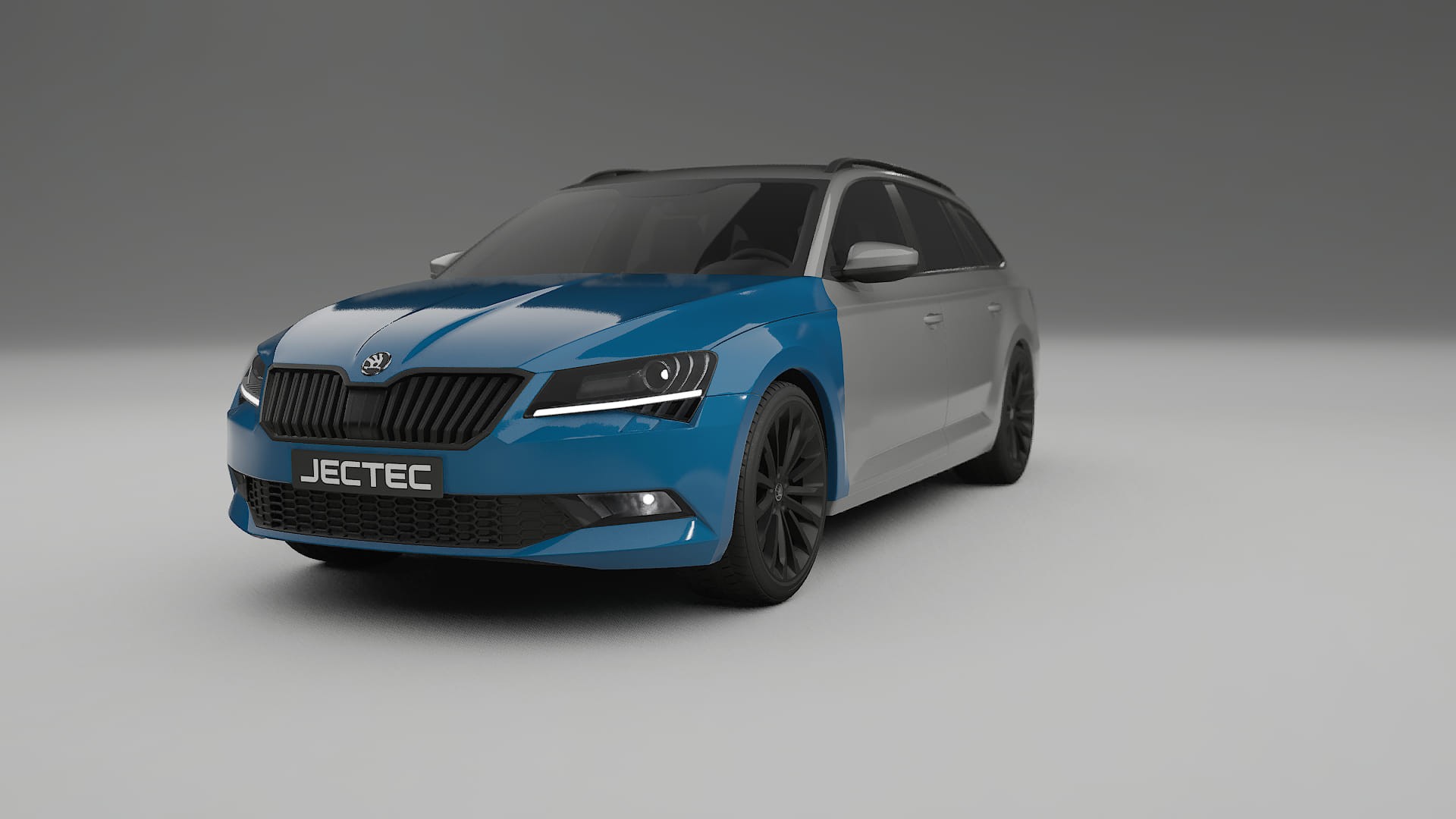 Škoda Superb B8 Lakbeskyttelsesfilm | CrystalGuard Transparent TPU PPF Frontbeskyttelsessæt